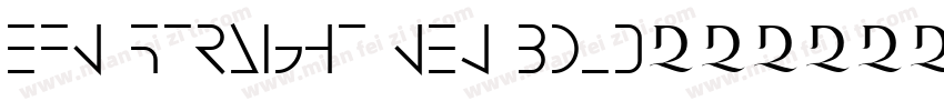 EFN Straight New Bold字体转换